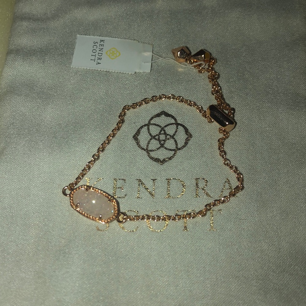 Kendra Scott Rose Gold Druzy Elaina Bracelet